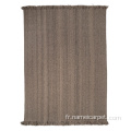 Café Brown Wool Area Tapis pour chambre à coucher